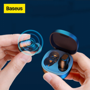 אוזניות ברמה הכי גבוהה שיש אוזניות בלוטוס על חוטיות Baseus WM01 TWS Bluetooth אוזניות סטריאו אלחוטי 5.0 Bluetooth אוזניות מגע בקרת רעש מבטל משחקי אוזניות
